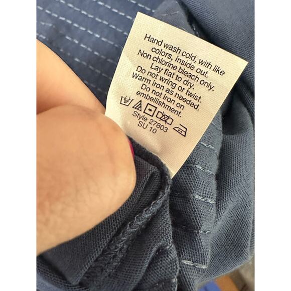 J. Crew blue sequins tank top size XS - Picture 5 of 10